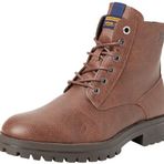 Jack & Jones Erkek JFWBERNIE PU BOOT Bot, Kahverengi, 41