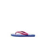 JACK & JONES Erkek Jfwbright Logo Parmak Arası Terlik, Mavi, kırmızı, beyaz., 44/45 EU