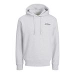 JACK & JONES Erkek Jjbeau Sweat Hood, beyaz melanj, L