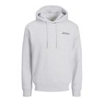 JACK & JONES Erkek Jjbeau Sweat Hood, beyaz melanj, XXL