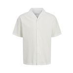 JACK & JONES Erkek Jjbreeze Resort Shirt SS kısa kollu gömlek, Beyaz, L