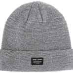 JACK & JONES Erkek Jjdna Beanie Noos Beresi Gri,Tek Beden