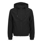 JACK & JONES Erkek Jjebasic Softshell Hood Noos ceket, Siyah, XXL