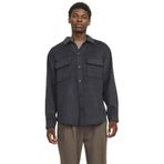 JACK & JONES Erkek Jjebradley Ollie Overshirt Ls Noos uzun kollu gömlek, Siyah, S