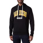 JACK & JONES Erkek Jjebradley Varsity Sweat Hood Styd kapüşonlu kazak, Siyah, XL
