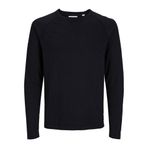 JACK & JONES Erkek Jjebreeze Knit Crew Neck Sn örgü kazak, Siyah, M