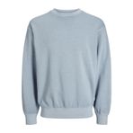 JACK & JONES Erkek Jjecharge Faded Sweat Crew Neck Noos Sweatshirt, Mavi (Chambray Blue), XL