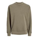JACK & JONES Erkek Jjecharge Faded Sweat Crew Neck Noos Sweatshirt, Silver Sage, L