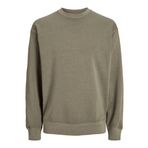 JACK & JONES Erkek Jjecharge Faded Sweat Crew Neck Noos Sweatshirt, Silver Sage, XL