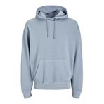 JACK & JONES Erkek Jjecharge Faded Sweat Hood Noos kapüşonlu kazak, Mavi (Chambray Blue), M