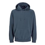 JACK & JONES Erkek Jjecharge Faded Sweat Hood Noos kapüşonlu kazak, Mood Çivit Mavisi, M