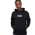JACK & JONES Erkek Jjecorp Graphic Sweat Hood Noos kapüşonlu kazak, Siyah, L