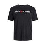 JACK & JONES Erkek JJECORP LOGO TEE SS CREW NECK NOOS PLS Tişört, Black, EU5XL US3XL