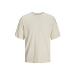JACK & JONES Erkek JJEEMIL KNIT TEE SS LN Triko-Kazak, Cloud Dancer, M