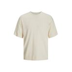 JACK & JONES Erkek JJEEMIL KNIT TEE SS LN Triko-Kazak, Cloud Dancer, S