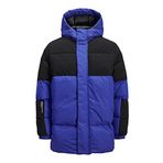 Jack & Jones Erkek JJEFORCE PUFFER SN Mont, Mavi, XL