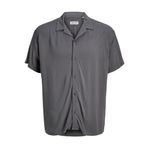 JACK & JONES Erkek Jjejeff Solid Resort Shirt S/S Sn Pls kısa kollu gömlek, castlerock, 3XL Plus