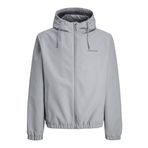 JACK & JONES Erkek Jjelegacy Light Jacket Hood Noos kısa ceket, Gri (Ultimate Grey), M