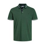 JACK & JONES Erkek Jjepaulos Polo Ss Noos Polo Tişört, Koyu yeşil/Detay: Play, M