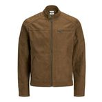 JACK & JONES Erkek JJEROCKY NOOS Suni Deri Ceket, Cognac, S EU