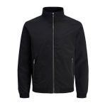 JACK & JONES Erkek Jjerush Harrington Noos Bomber Ceket, Siyah, L EU