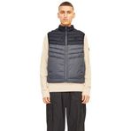 JACK & JONES Erkek Jjesprint Bodywarmer Collar Noos kapitone yelek, Asfalt, S