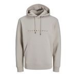 JACK & JONES Erkek Jjestar Jj Sweat Hood Noos kapüşonlu kazak, Moonbeam, M
