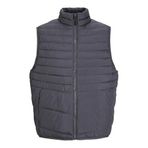 JACK & JONES Erkek Jjestate Packable Bw Collar Noos kapitone yelek, Asfalt, L