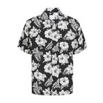 JACK & JONES Erkek Jjguru Monochrome AOP Resort Shirt Ss Gömlek, Siyah, M