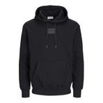 JACK & JONES Erkek Jjhakkai Sweat Hood kapüşonlu kazak, Siyah, XL