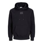 JACK & JONES Erkek Jjhakkai Sweat Hood kapüşonlu kazak, Siyah, XXL