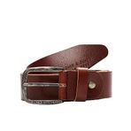 Jack & JONES Erkek Jjipaul Jjleather Belt Noos Kemer Kahverengi 90 cm (Üretici Bedeni: 90)