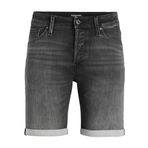 JACK & JONES Erkek JJIRICK JJICON SHORTS SQ 612 I.K SS24 SN Şort Siyah Denim XL