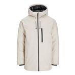 JACK & JONES Erkek Jjpayne Ceket Parka, Moonbeam, L