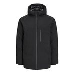 JACK & JONES Erkek Jjpayne Ceket Parka, Siyah, L