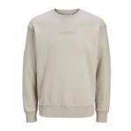 JACK & JONES Erkek Jjtaka Sweat Crew Neck, Moonbeam, XL