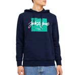 JACK & JONES Erkek Jjtiley Sweat Hood kapüşonlu kazak, Lacivert (Navy Blazer), M