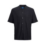 Jack & Jones Erkek JORBELMONT KNITTED SHIRT Gömlek Black S