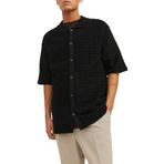 Jack & Jones Erkek JORBELMONT KNITTED SHIRT Gömlek Black XL