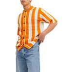 Jack & Jones Erkek JORBELMONT KNITTED SHIRT Gömlek Dark Cheddar L
