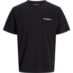 Jack & Jones Erkek Jorboston Relaxed Fit Bisiklet Yaka Baskı Detaylı %100 Pamuk T-Shirt 12272968 Siyah
