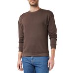 JACK & JONES Erkek Jorbrink Sweat Crew Neck Noos Sweatshirt, Seal Brown/Fit: cropped Box/Brushed, XXL
