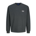 JACK & JONES Erkek Jorbronx Arch Small Sweat Crew Neck Sweatshirt, Forest River, L