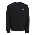 JACK & JONES Erkek Jorbronx Arch Small Sweat Crew Neck Sweatshirt, Siyah, S