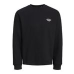 JACK & JONES Erkek Jorbronx Arch Small Sweat Crew Neck Sweatshirt, Siyah, XL