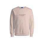 JACK & JONES Erkek Jorbronx Sweat Crew FST Sweatshirt, Tereyağı krema., L