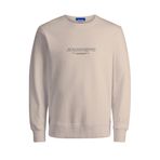 JACK & JONES Erkek Jorbronx Sweat Crew FST Sweatshirt, Tereyağı krema., XL