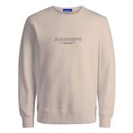 JACK & JONES Erkek Jorbronx Sweat Crew FST Sweatshirt, Tereyağı krema., XXL