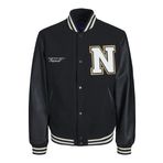 JACK & JONES Erkek JORCOLLEGE WOOL BLEND BOMBER NOOS Dış Giyim, Siyah , XL