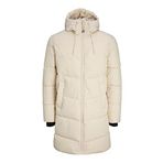 JACK & JONES Erkek Jorcopenhagen Long Puffer Ln Puf Ceket, Moonbeam, L